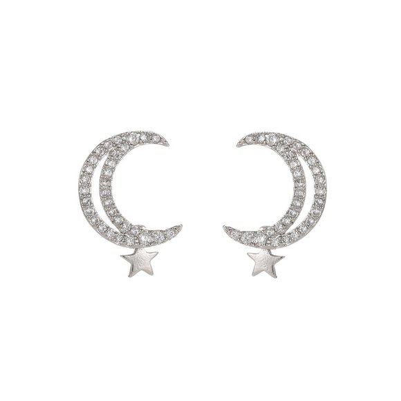 Myth X Dream Jewelry - 💕Last one Moon Stars Stud Earrings